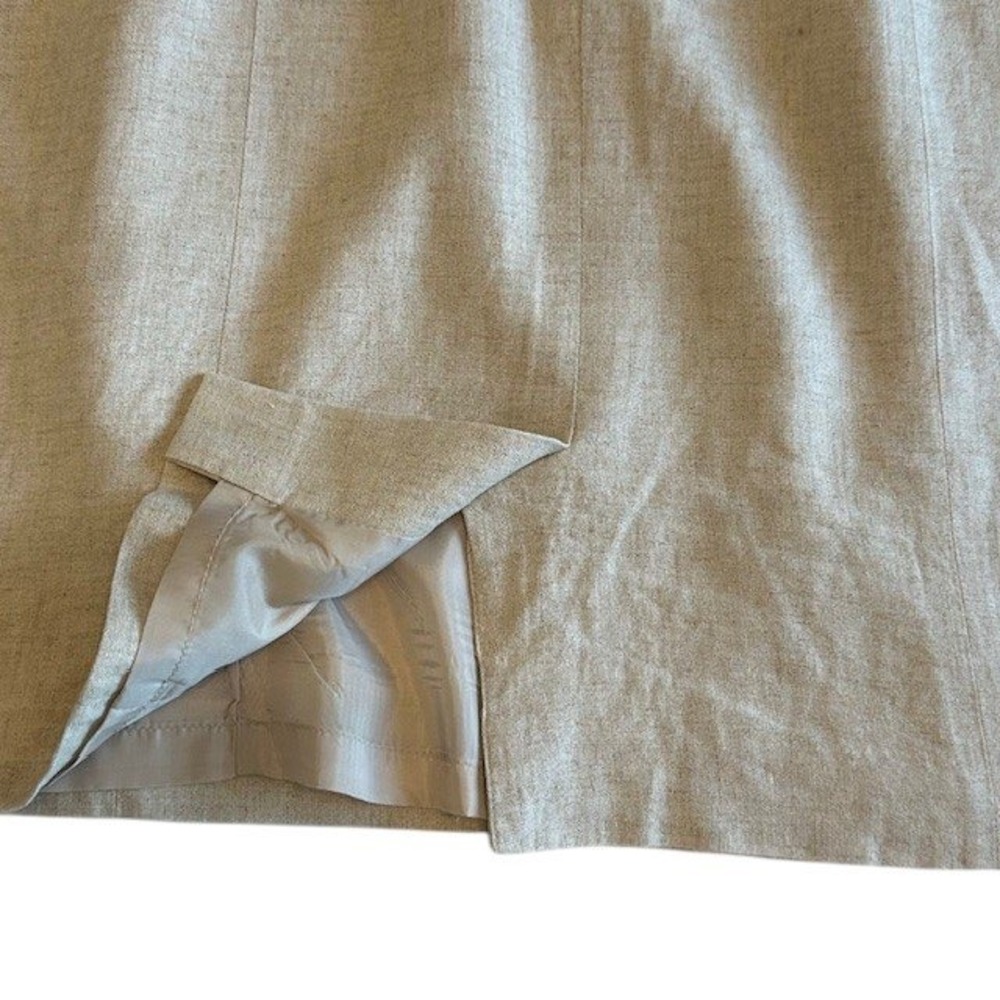 Bice Sag Harbor Dress 55% Linen Sleeveless Sheath Career Party Beige Dress Sz‎ 8 - Picture 12 of 13